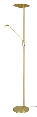 Piantana da Interno a LED in Metallo Ottone Opaco