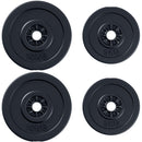 Set di 4 dischi pesi per bilanciere totale 30KG - 2x5kg e 2x10kg 