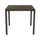 Tavolo Manchester Impilabile 80x80x73h cm in Acciaio Taupe
