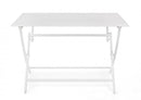 Tavolo Pieghevole da Giardino 110x70x71h cm Elin Bianco