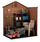 Casetta da Giardino Porta Attrezzi 190x122x221 cmin Evotech+ Keter Darwin 6x4 Marrone