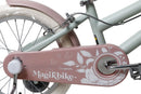 Bicicletta per Bambine Antonella 16 Pollici con Stabilizzatori e Cestino Verde e Rosa Verde e Rosa  