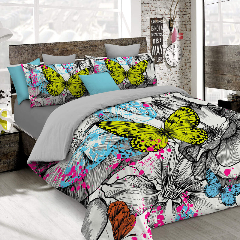 Copripiumino con stampa sul Sacco e Federe Matrimoniale