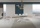 Tavolo Allungabile 180-440x90x77 cm Volantis Cashmere Telaio Bianco 