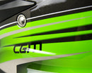 Casco Integrale per Moto Cross con Frontino CGM Track 601G Verde