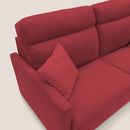 Divano Letto 3 Posti 196x102x97 cm in Tessuto Rosso