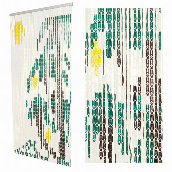 Fadenvorhang für Fliegengitter 125x240 cm in Plastic Medium Palm Trees acquista