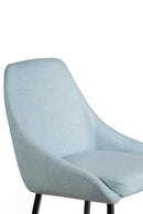 Set 2 Sgabelli 46x49x97 cm in Tessuto Ray Acquamarina