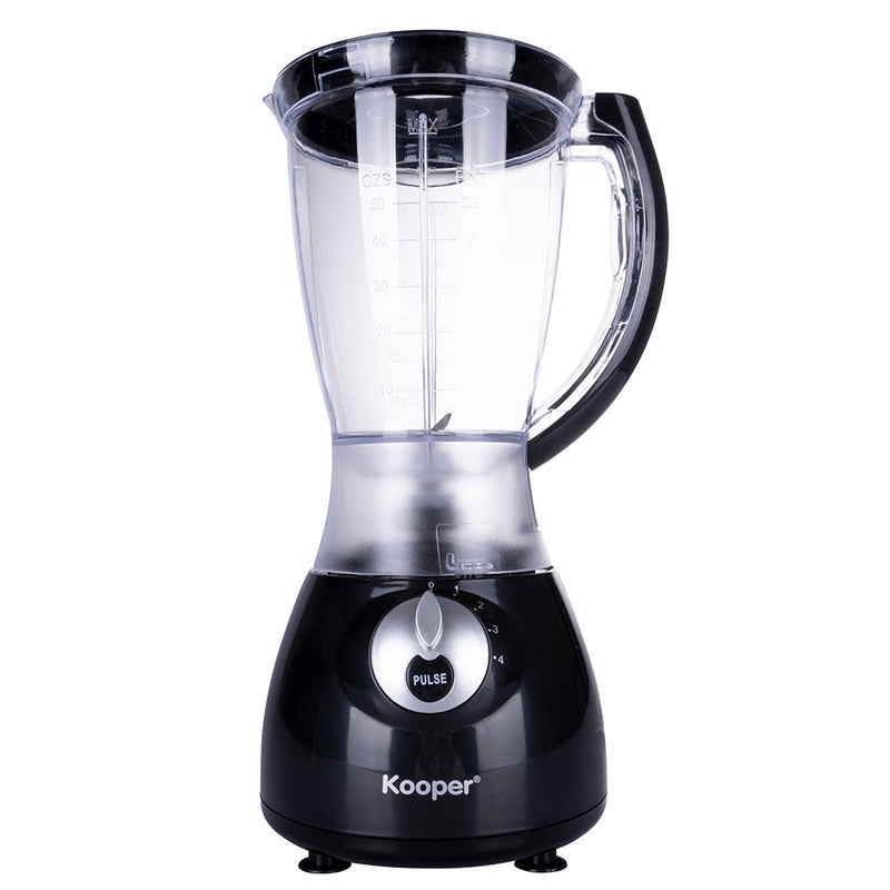 Frullatore Elettrico 1,8 Litri 4 Velocità 350W Kooper  Nero