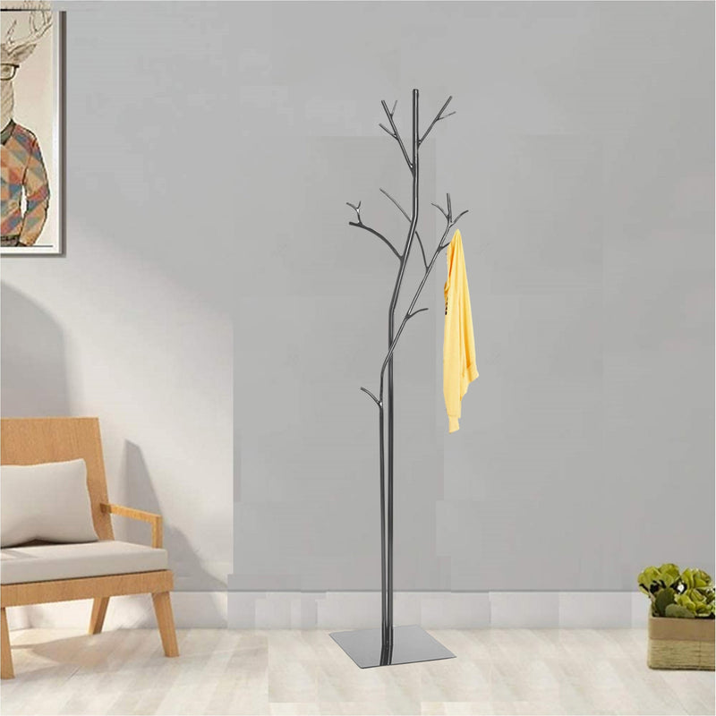 Appendiabiti da Terra 33x33x178 cm in Ferro Battuto Vasconi Platano Grafite