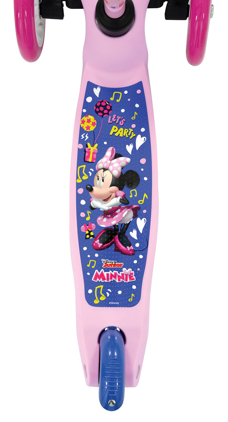 Monopattino Evolutivo a 3 Ruote con Cuscinetti ABEC-5 e Freno a Pedale Posteriore Disney Minnie Rosa  