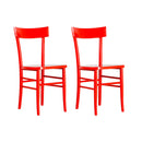 Set 2 Sedie 48x39xH80 cm in Legno Brera Pesca