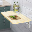 Tavolo Salvaspazio Pieghevole da Parete 60x40 cm in MDF Quercia      