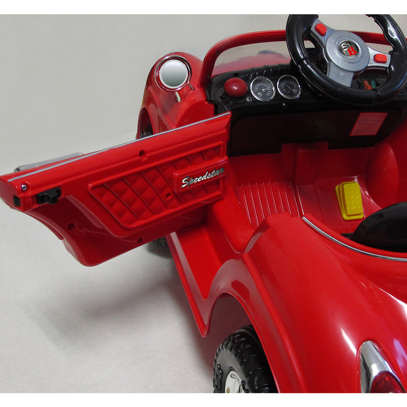 Macchina Elettrica per Bambini 6V Speedstar Rosso