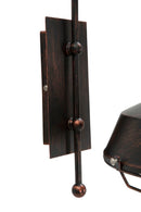 Lampada da Muro Bronks 30x40x37 cm in Ferro Nero