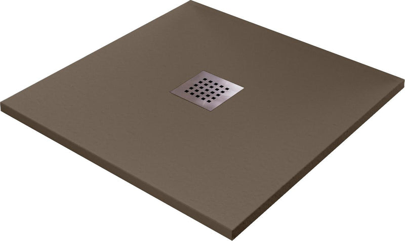 Piatto Doccia in Pietra Bonussi Ardesia Stone Central Marrone Varie Misure