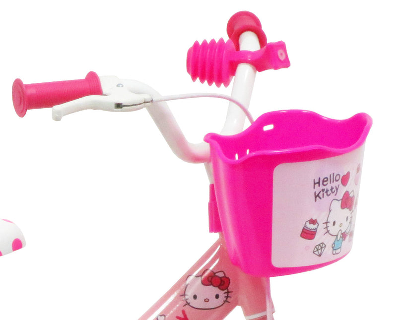 Bicicletta per Bambina 12" 1 Freno Gomme in EVA Hello kitty Rosa