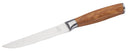 Set 4 Coltelli da Bistecca Lama Liscia Manico in Legno di Olivo