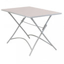 Tavolo Bristol 110x70x72 h cm in Acciaio Tortora