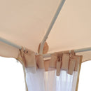 Gazebo da Giardino 3.65x3.65m in Ferro Beige 