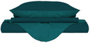 Copripiumino con Sacco e Federe Doubleface Verde Petrolio\/Verde Bottiglia