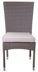 Sedia da Giardino 50x59x96cm in Polyrattan Atlanta Grigia