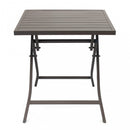 Tavolo Alabama 70x70x73 h cm in Alluminio Taupe