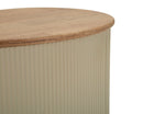 Tavolini da Caffè Frankfurt Coppia Bianchi 87x53x32 cm in Gomma e Metallo      