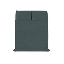 Set Lenzuola Sopra Sotto e 2 Federe Linea Water Washed Salvia