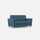 Divano 2 Posti 172x85x85 cm Yasel in Tessuto Avio