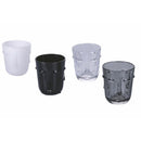 Set 4 Bicchieri Acqua Vis à Vis Stones in Vetro VdE Tivoli 1996 4 Colori Differenti