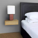 Mensola da Parete 1 Cassetto 45x13,4x20 cm in Fibra di Legno Lego Sasso e Rovere Grigio