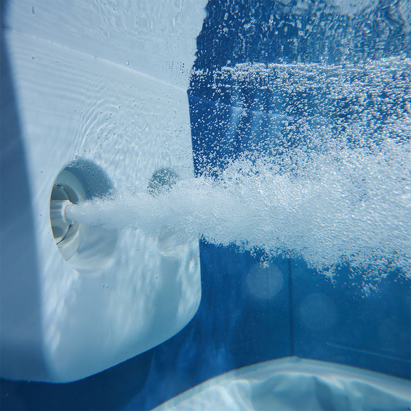 Vasca Idromassaggio da Esterno Spa Smontabile 160x160x65 cm 6 Persone Oslo Sapphire Pannello OLED