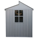Casetta Box da Giardino 323,3x182,5x230,5 cm in Alluminio Grigio