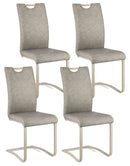 Set 4 Sedie 42x56x102h cm Kenneth Pu Tortora 