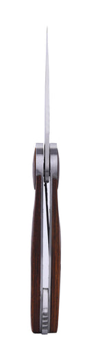 Coltello Pieghevole con Manico in Legno Testa di Moro