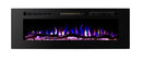 Camino Elettrico da Incasso 46,5x152,4x12,1 cm Effetto Fiamma 1500W Amadeo 60 Nero