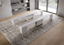 Panche Allungabili Inferiore e Superiore 72-300x26x60 cm Evolve Bianco Frassino  