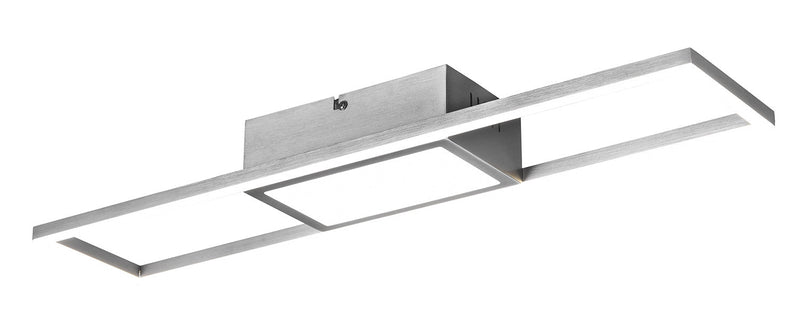 Plafoniera da Interno a LED in Metallo Nichel Satinato 