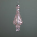 Set 4 Decoro Ss Goccia H15 cm Champagne
