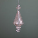 Set 4 Decoro Ss Goccia H15 cm Champagne