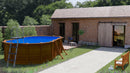Piscina Ovale Fuori Terra 500x300xh120 cm in Acciaio e PVC Gre Sicilia
