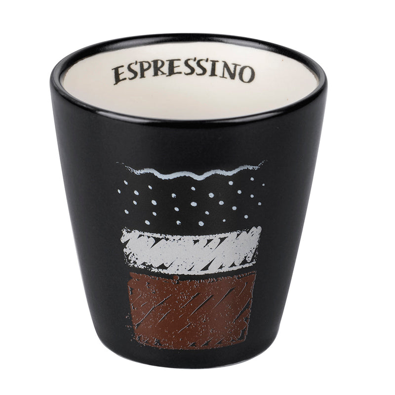 Set 8 Tazzine da Caffè Ø5x6 cm in Stoneware VdE Tivoli 1996 Un caffè come piace a me