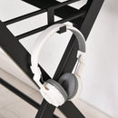 Scrivania da Ufficio Porta PC con Piano Rialzato in MDF 140x60x90 cm  Nero