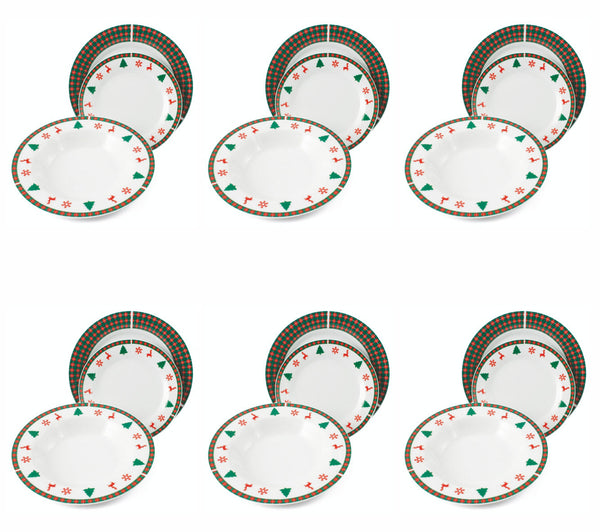 Tafelservice 18 Teile aus Soriani Weihnachtsporzellan online