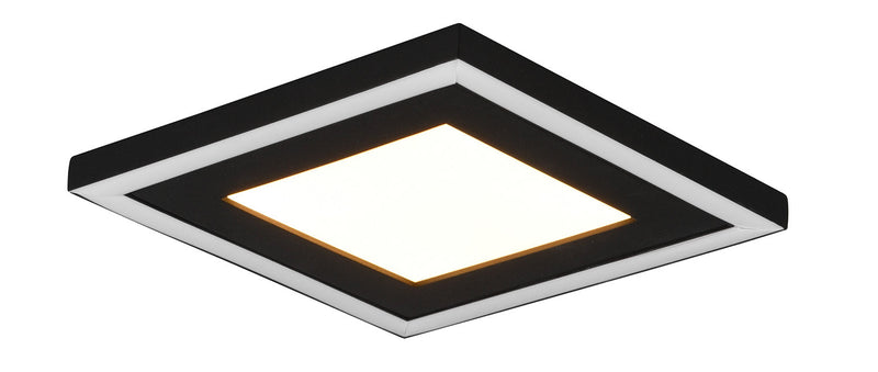 Plafoniera da Interno a LED in Plastica Nero Opaco
