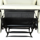 Poltrona Relax Reclinabile Manuale in Similpelle Crema 