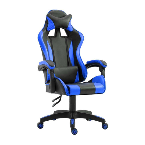 Ergonomischer Gaming-Stuhl 66 x 60 x 134 cm in blauem Kunstleder sconto