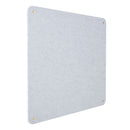 Pannello Fonoassorbente da Parete con Fori 100x100 cm Kit di 4 distanziali Coprivite Gold Finitura Grigio    