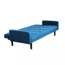 Divano Letto Anson 194x83x74 cm in Tessuto Blu melange